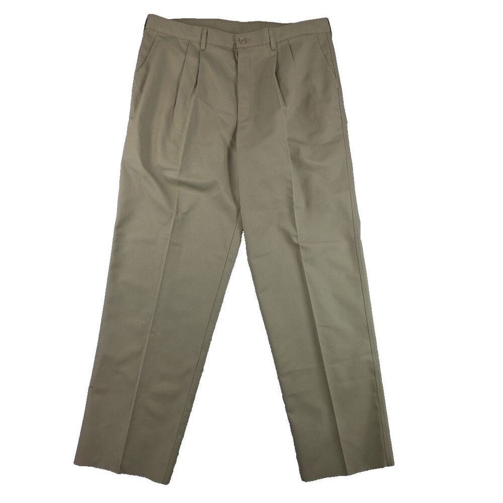 Edwards Men's Chino Flat Front Pants Style #2670-05 Size 40 Unhemmed Length NWT